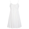 Lace pure desire long sleeping dress with chest cushion can be worn outside home clothes cotton
